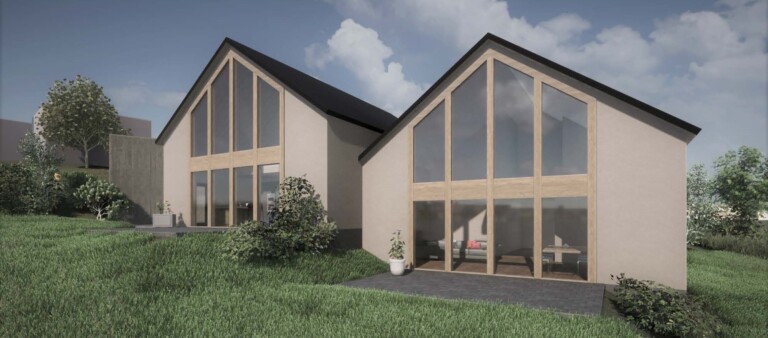 Baustart für Doppel-EFH in Neunkirch