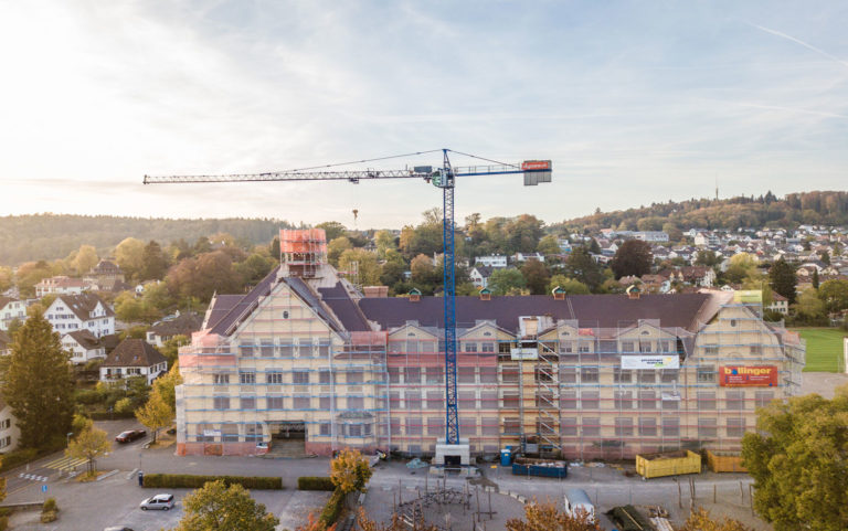 Dachsanierung Schulhaus Rosenberg, Neuhausen