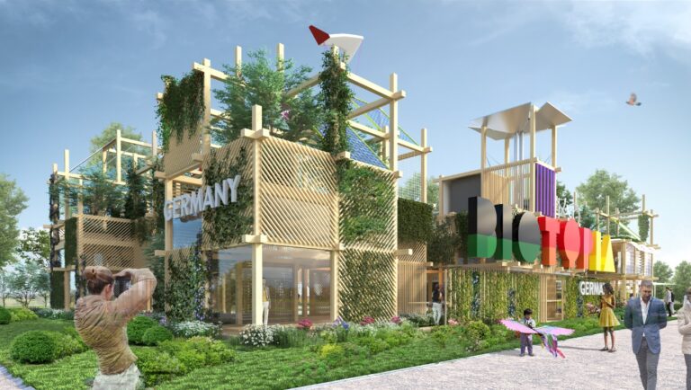 HÜBSCHER baut Deutscher Pavillon an der Floriade in Almere (NL)